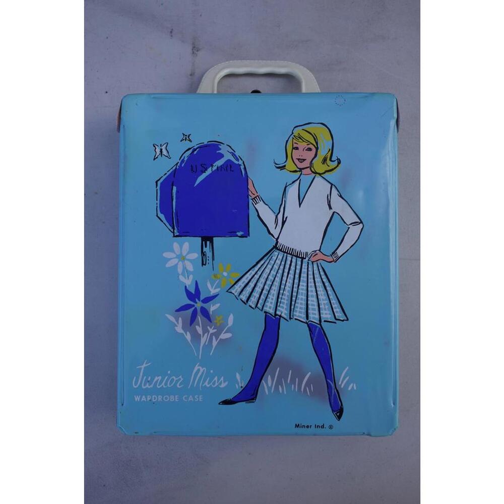 Vintage Junior Miss Wardrobe Case with Doll Clothes